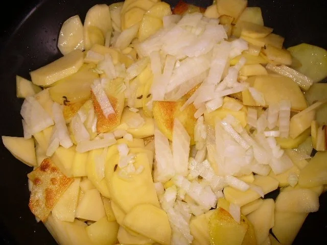 Bratkartoffeln mit Champignons - Rezept - Bild Nr. 4