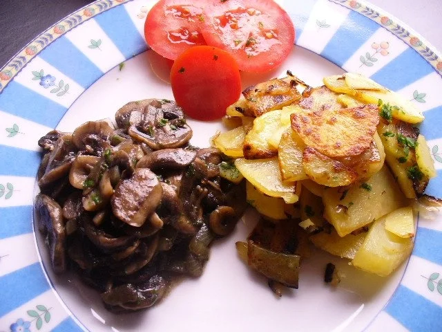 Bratkartoffeln mit Champignons - Rezept - Bild Nr. 10