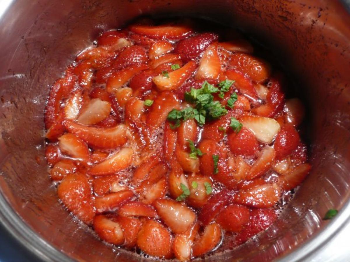 Erdbeere & Pfefferminz Marmelade - Rezept - Bild Nr. 3