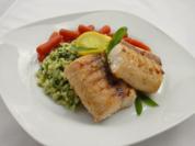 Rezept: Gebratener Lachs mit Bärlauch-Risotto Gebratener Lachs mit Bärlauch-Risotto - Rezept