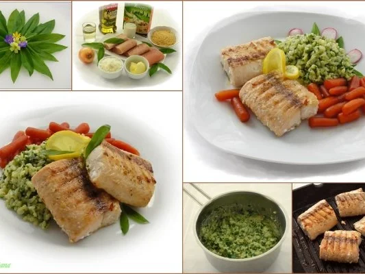 Gebratener Lachs mit Bärlauch-Risotto - Rezept - Bild Nr. 3