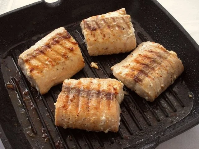 Gebratener Lachs mit Bärlauch-Risotto - Rezept - Bild Nr. 8