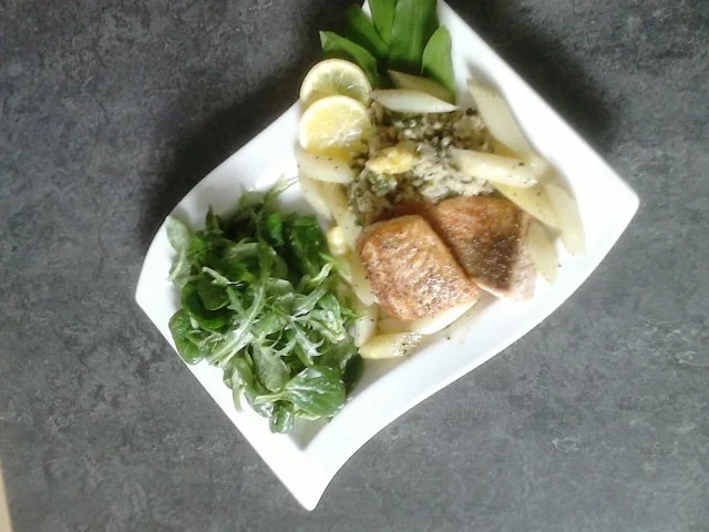 Gebratener Lachs mit Bärlauch-Risotto - Rezept - Bild Nr. 14