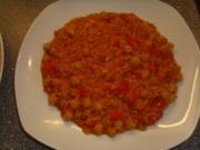 Bulgur-Kichererbsen und rote Linsen - Rezept