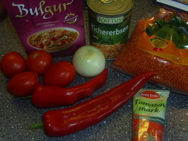 Bulgur-Kichererbsen und rote Linsen - Rezept - Bild Nr. 2