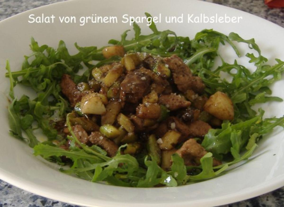 Grüner Spargelsalat mit Kalbsleber und altem Balsamico - Rezept ...