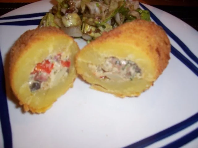 Gefüllte-panierte- Kartoffeln - Rezept