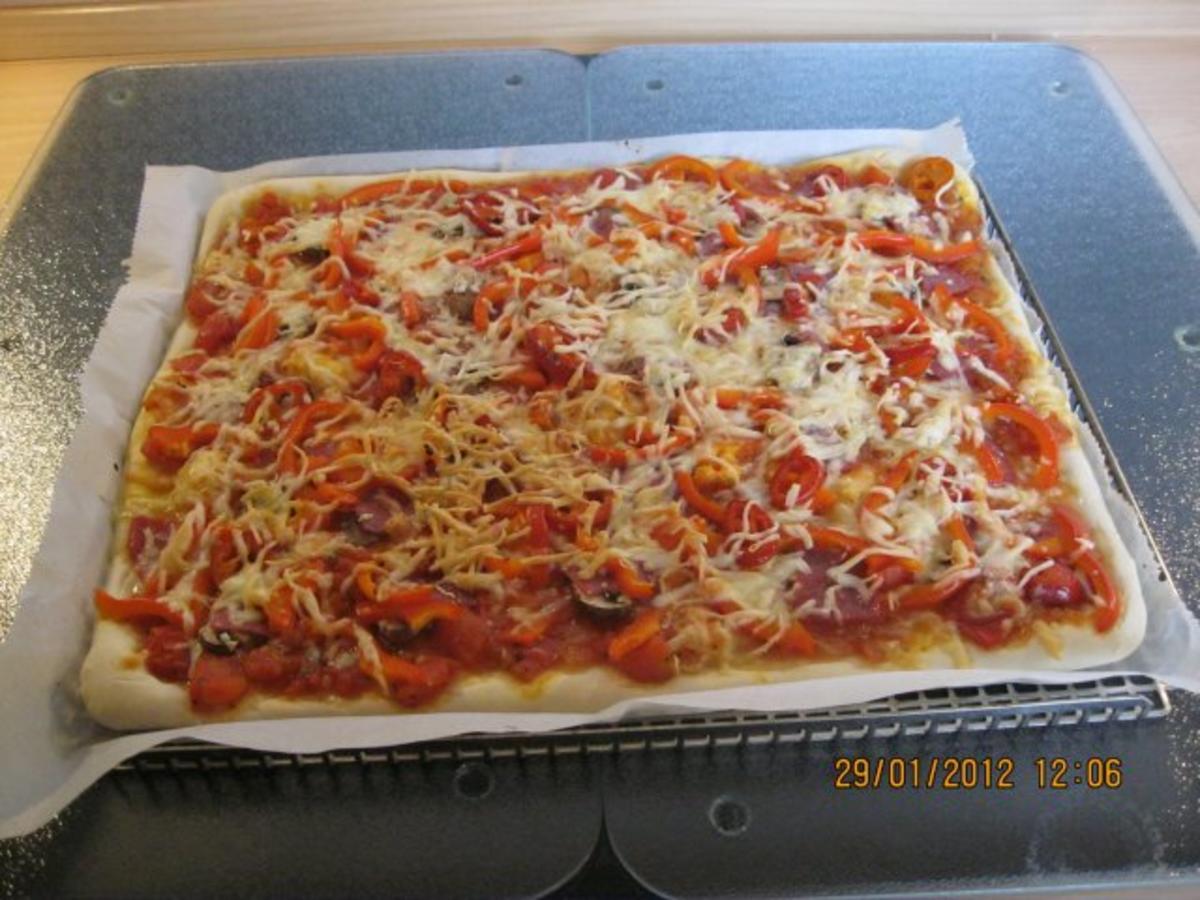 ORIGINAL ITALIENISCHE PIZZA - Rezept