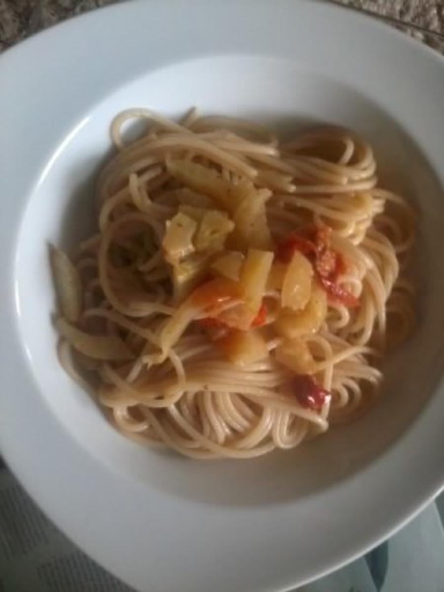 Fenchel-Tomaten-Spaghetti - Rezept - Bild Nr. 3