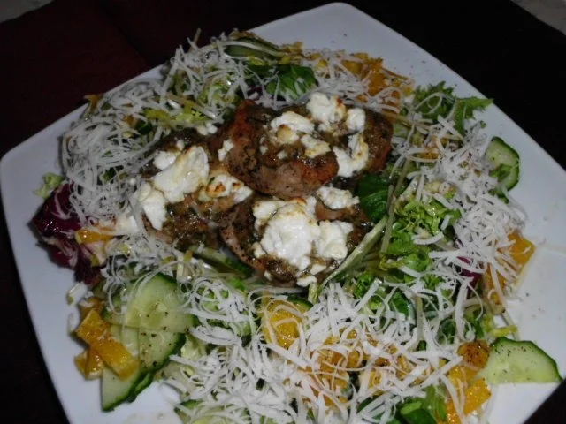 Schweinefilet, überbacken mit Estragon-Senf und Schafskäse, dazu Salat mit Orangen - Rezept - Bild Nr. 15