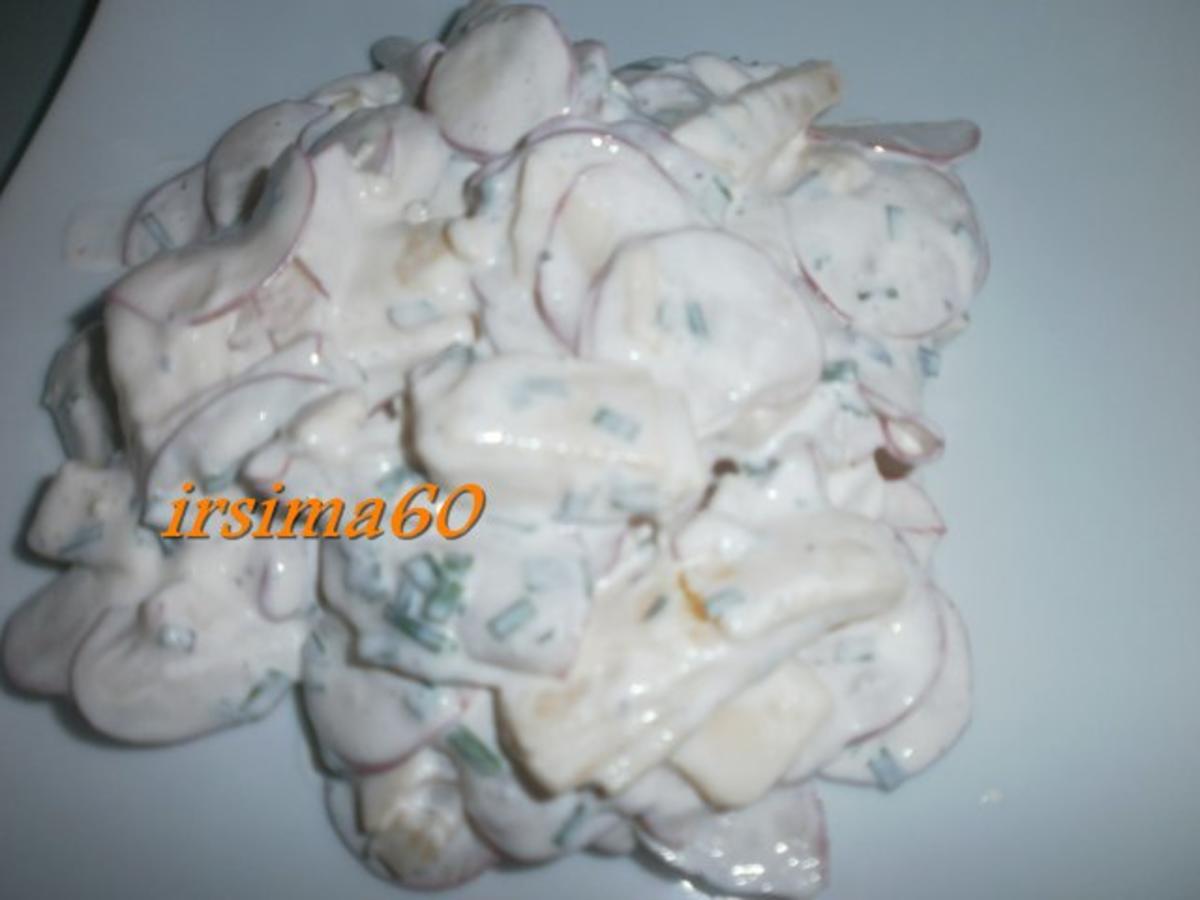 Radieschensalat mit Schmand - einfach - 92 kcal/100g