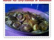 Auflauf: Red Curry-Schnitzel im Gemüsebeet - Rezept