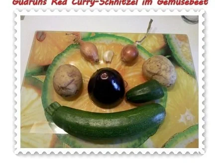 Rezept: Auflauf: Red Curry-Schnitzel im Gemüsebeet Bild Nr. 4 Auflauf: Red Curry-Schnitzel im Gemüsebeet - Rezept - Bild Nr. 4