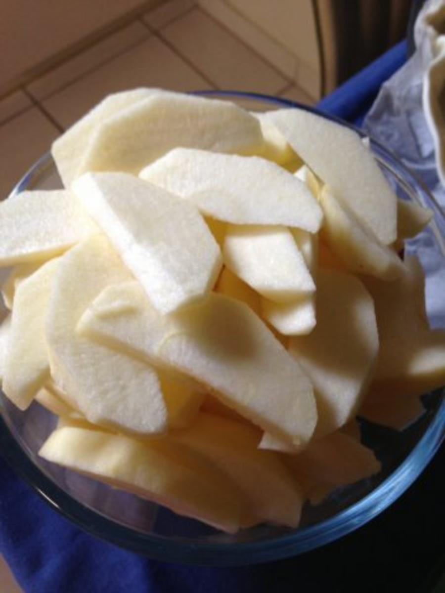 Apfel-Marzipan-Blätterteig Kuchen - Rezept - Bild Nr. 3