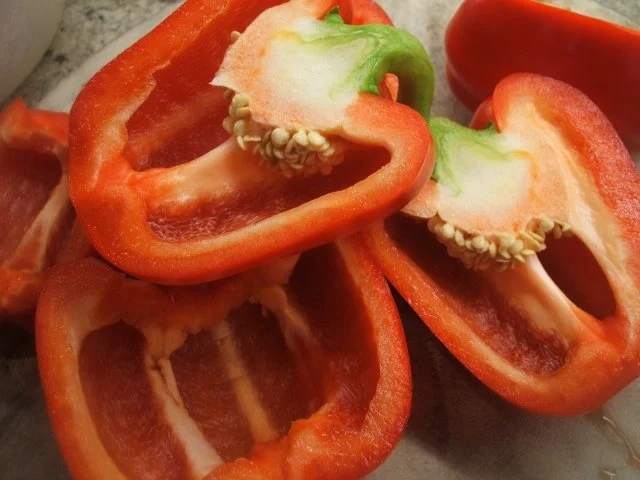 Fleisch: Gefüllte Paprikaschoten auf Tomatensoße und Reis - Rezept - Bild Nr. 6