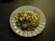 Bauernpfanne mit Berberitzen, Cashewkernen und Mozzarella - Rezept