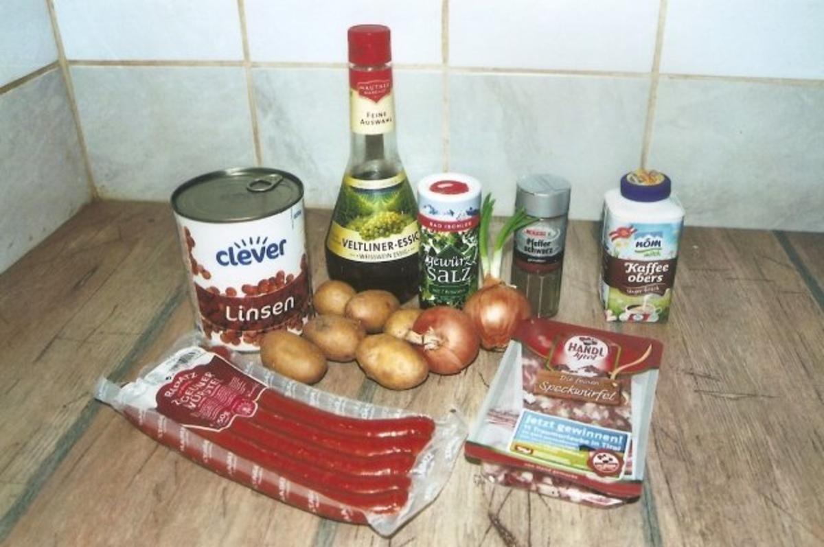 Linsensuppe mit Speck, Würstel und Kartoffel - Rezept - Bild Nr. 2