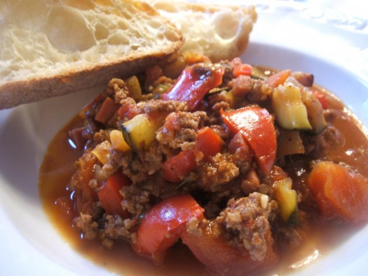 Fleisch: Hackfleischtopf Mediterraneo - einfach - von lunapiena