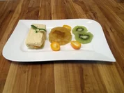 Zitronen-Quark-Creme mit Karamell-Apfel-Gelee - Rezept