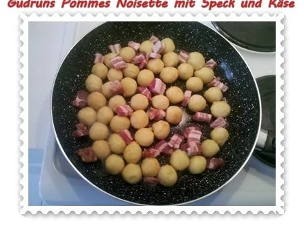Kartoffeln: Pommes Noisettes mit Speck und Parmesan - Rezept - Bild Nr. 6