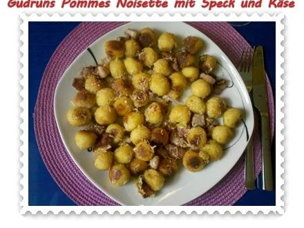 Kartoffeln: Pommes Noisettes mit Speck und Parmesan - Rezept - Bild Nr. 12