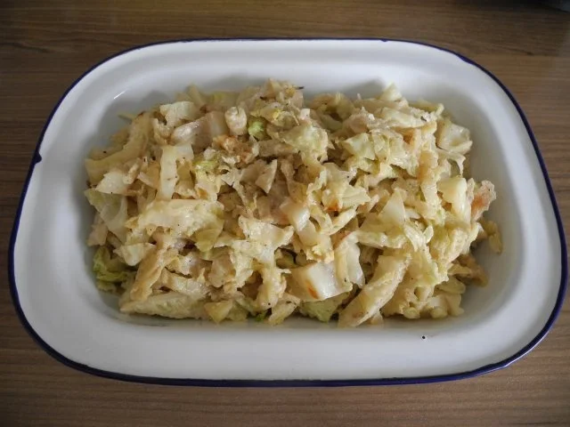 Gemüsebeilage : Wirsing in Sahnesauce - Rezept