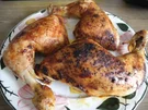 Geflügel : Hähnchenschenkel gebacken und gegrillt - Rezept