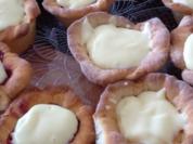 Muffins gefüllt mit Roter Grütze - Rezept