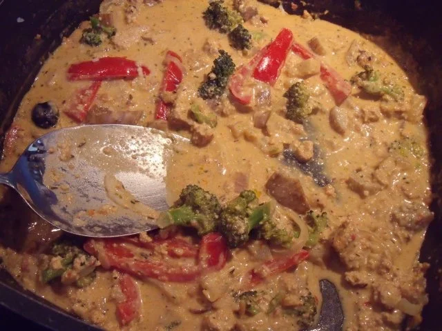 Tofu und Gemüse in Erdnuss-Kokos-Soße - Rezept - Bild Nr. 2