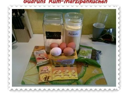 Kuchen: Rum-Marzipankuchen - Rezept - Bild Nr. 3