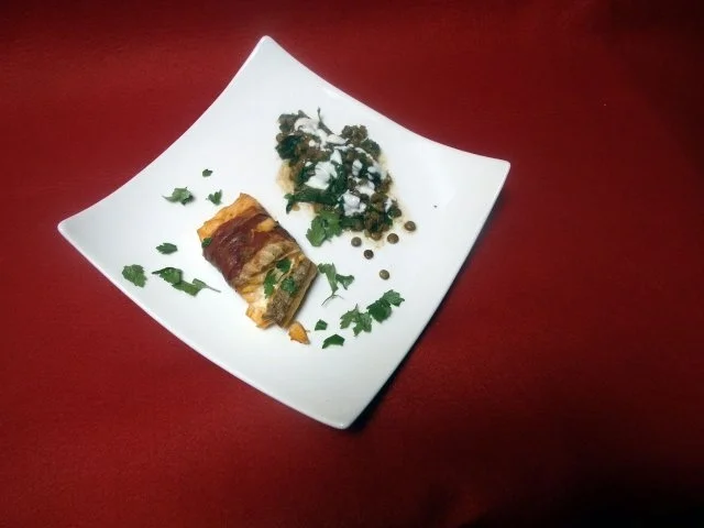 Rezept: Lachsfilet im Schinkenmantel Lachsfilet im Schinkenmantel - Rezept