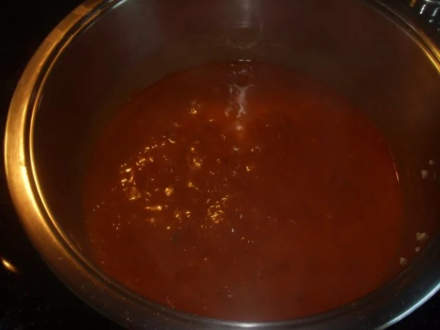 Spitzpaprika gefüllt mit Bulgur in Tomatensoße - Rezept - Bild Nr. 4