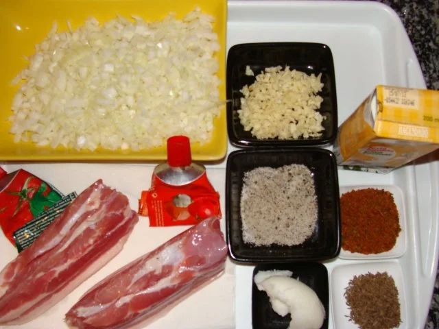 Fleisch : Einfacher Ungar. Schweine Pörkelt - Rezept - Bild Nr. 3