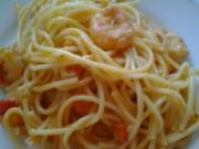 Pikante Garnelen-Spaghetti - Rezept