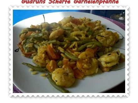 Fisch: Scharfe Garnelenpfanne - Rezept