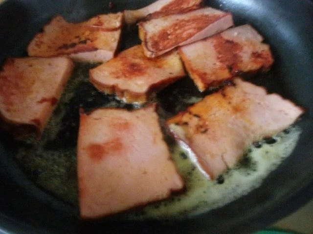 Leberkäse mit Tomaten Käse und Ei - Rezept - Bild Nr. 7