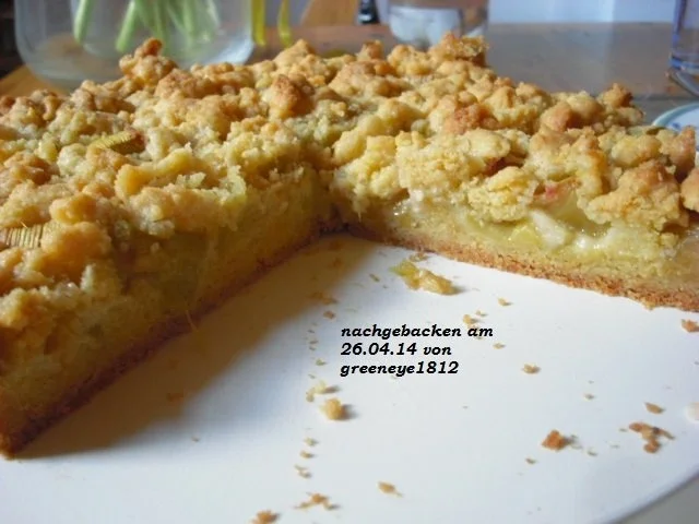 Rhabarber - Streuselkuchen - Rezept - Bild Nr. 4