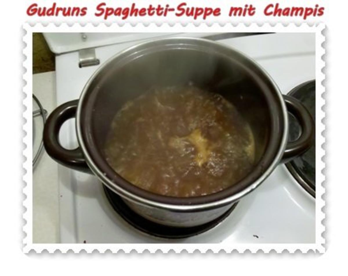 Suppe: Schnelle Spaghetti-Suppe mit Champis - Rezept - Bild Nr. 5