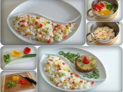 Rezept: Basmati- Reis aus dem Himalaya mit Bunten Paprikawürfeln Bild Nr. 12 Basmati- Reis aus dem Himalaya mit Bunten Paprikawürfeln - Rezept - Bild Nr. 12