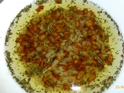 Rezept: Vegetarisches Griebenschmalz Vegetarisches Griebenschmalz - Rezept