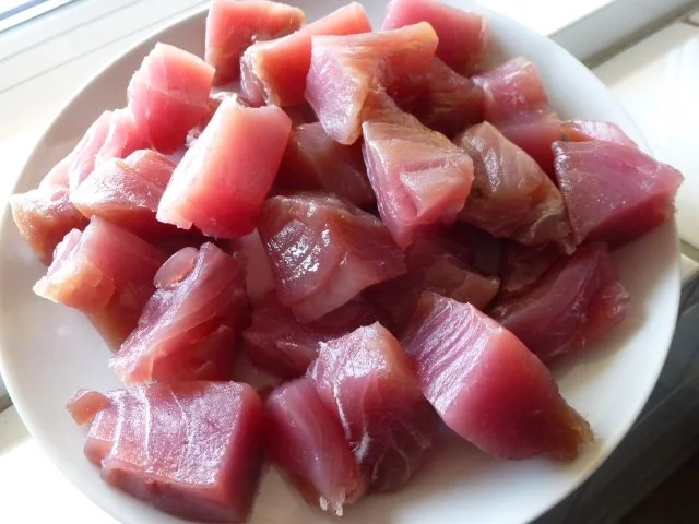 Thunfischwürfel im Wokgemüse-Bett - Rezept - Bild Nr. 6