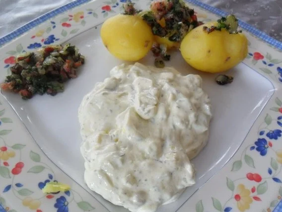 pellede,speckstippe,leinölquark-mein kindheitsessen - Rezept