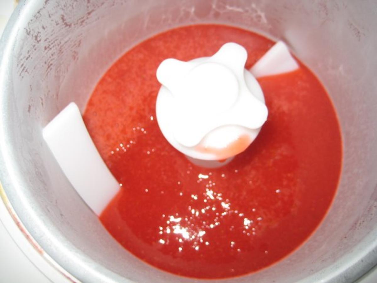 Erdbeer Sorbet mit Erdbeersalat - einfach - von strammermax