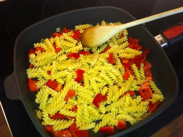 Gemüseauflauf mit Kürbiskernen und Bacon - Rezept - Bild Nr. 2