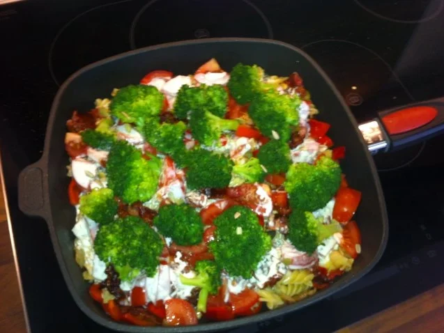 Gemüseauflauf mit Kürbiskernen und Bacon - Rezept - Bild Nr. 3