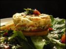 Ziegenkäse-Törtchen mit Birne und Kräuter-Vinaigrette - Rezept