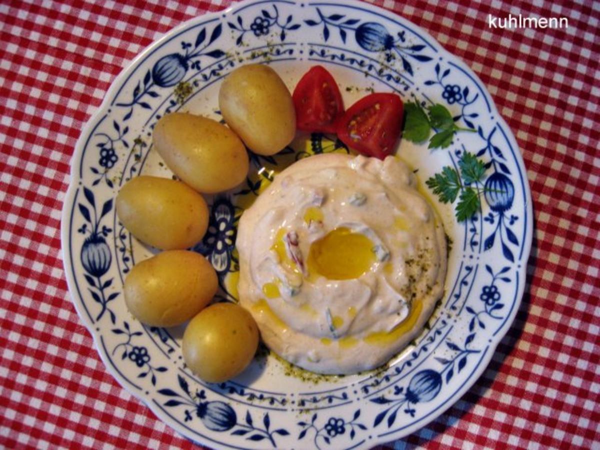 Bilder für Weißkäse mit Leinöl und Pellkartoffeln - Rezept