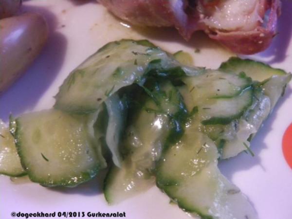Gurkensalat mit Dill und Senfdressing - schnell &amp; einfach - von dogeckhard