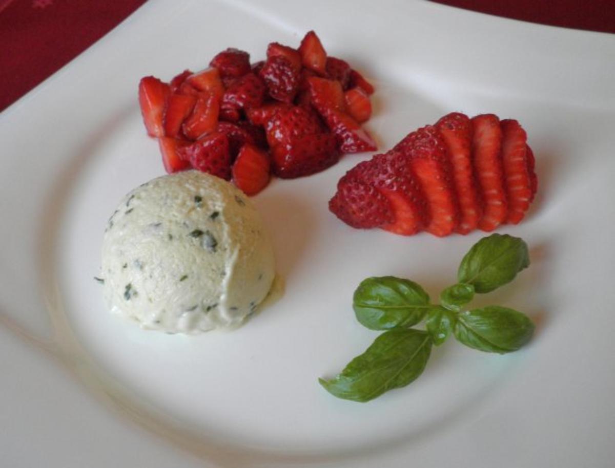 Basilikum - Eis an Balsamico - Erdbeeren - Rezept - Bild Nr. 9
