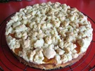 Käsekuchen - mit Aprikosen und Streusel - Rezept